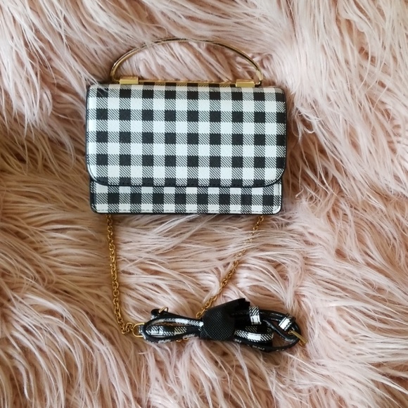 Who What Wear Handbags - Who What Wear small gingham print handbag